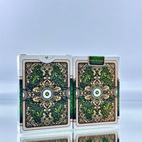 Bicycle And Unbranded Ornate White Emerald Playing Cards Set USPCC (SIGNED)