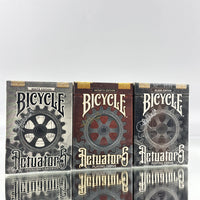 Bicycle Actuators Playing Cards Set (Signed, Numbered): White Edition, Artist Edition, Black Edition