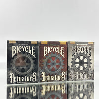 Bicycle Actuators Playing Cards Set (Numbered): White Edition, Signed Artist Edition, Black Edition