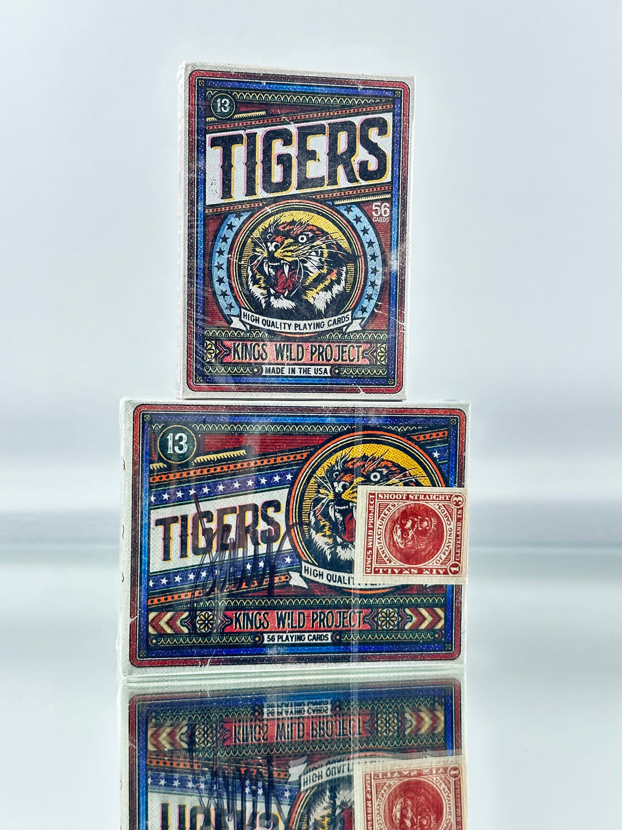 Kings Wild Tigers Matchbox v2 Limited (Signed) And Tigers Playing Cards Set