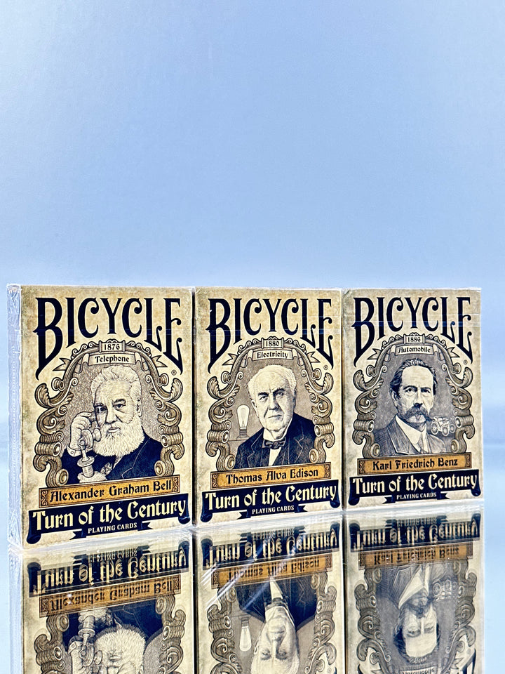 Bicycle Turn of the Century Telephone, Electricity And Automobile Playing Cards Set Of 3