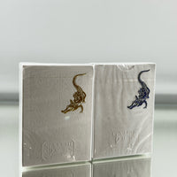 David Blaine White Gold And White Blue Metallic Playing Cards Set