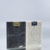 Celestial Amor Dei Black And White Playing Cards