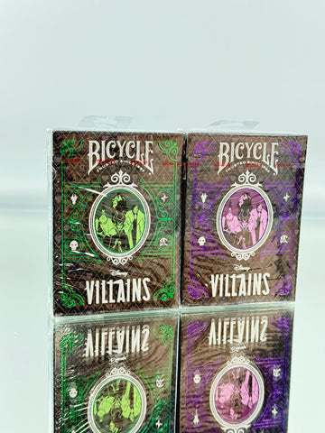 Bicycle Disney Villains Inspired And Purple Green Playing Cards Set