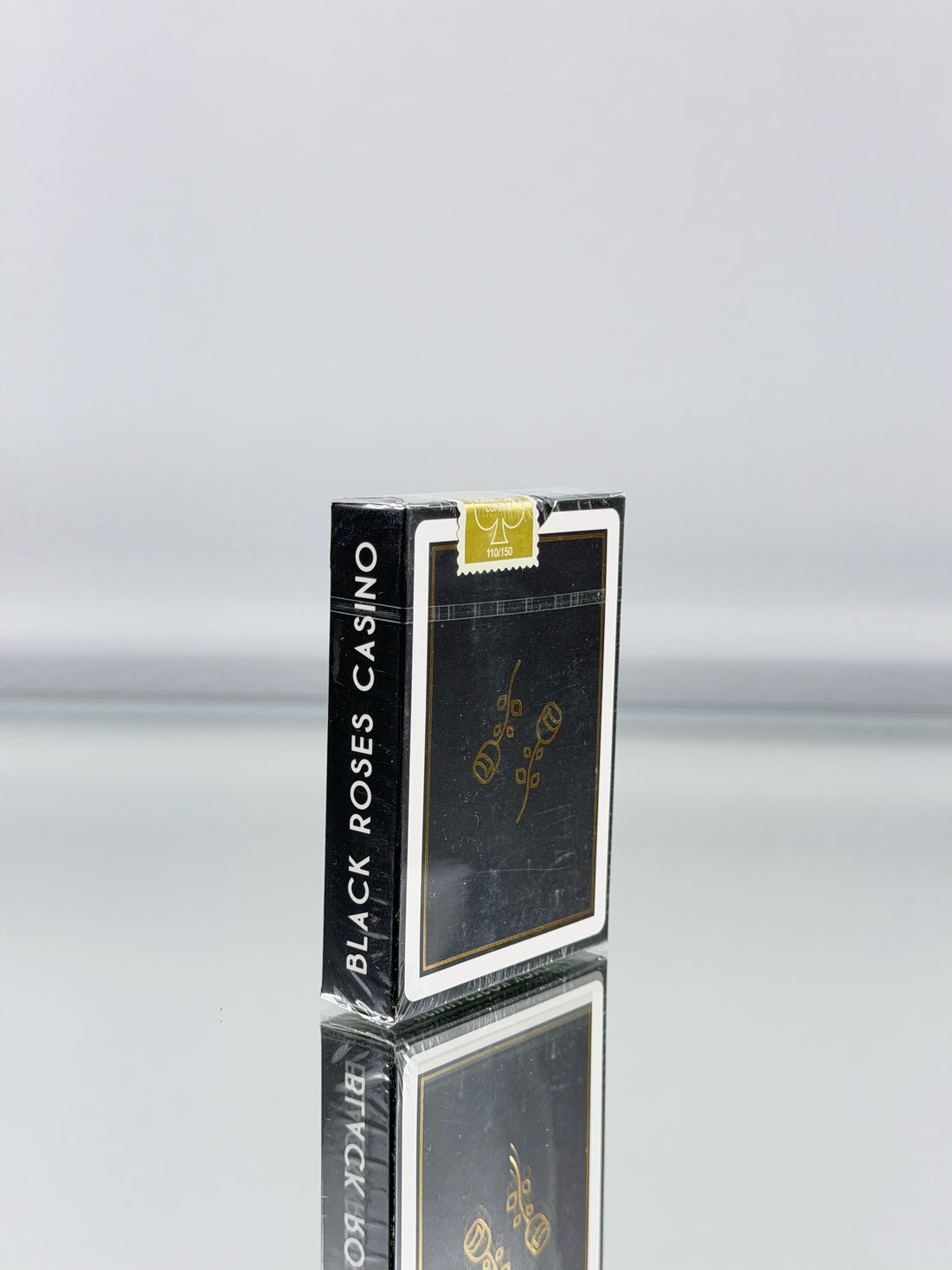 Black Roses Gold Gilded Playing Cards