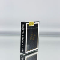 Black Roses Gold Gilded Playing Cards