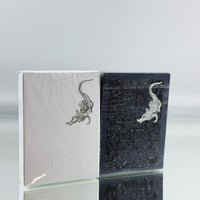 David Blaine White Silver And Black Silver Gatorback Playing Cards Set