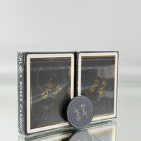 Black Roses Gold Gilded And Gold Foil Casino Edition Playing Cards Set