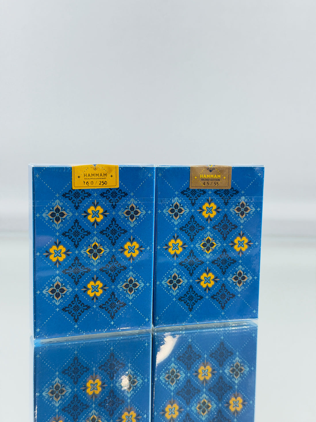 Scented Hammam And Blue Gilded Playing Cards Set