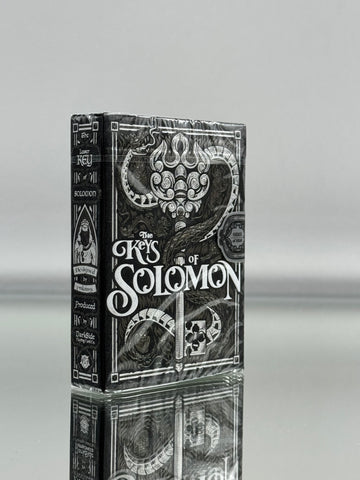 The Keys of Solomon: Silver Spirituum Playing Cards by Riffle Shuffle