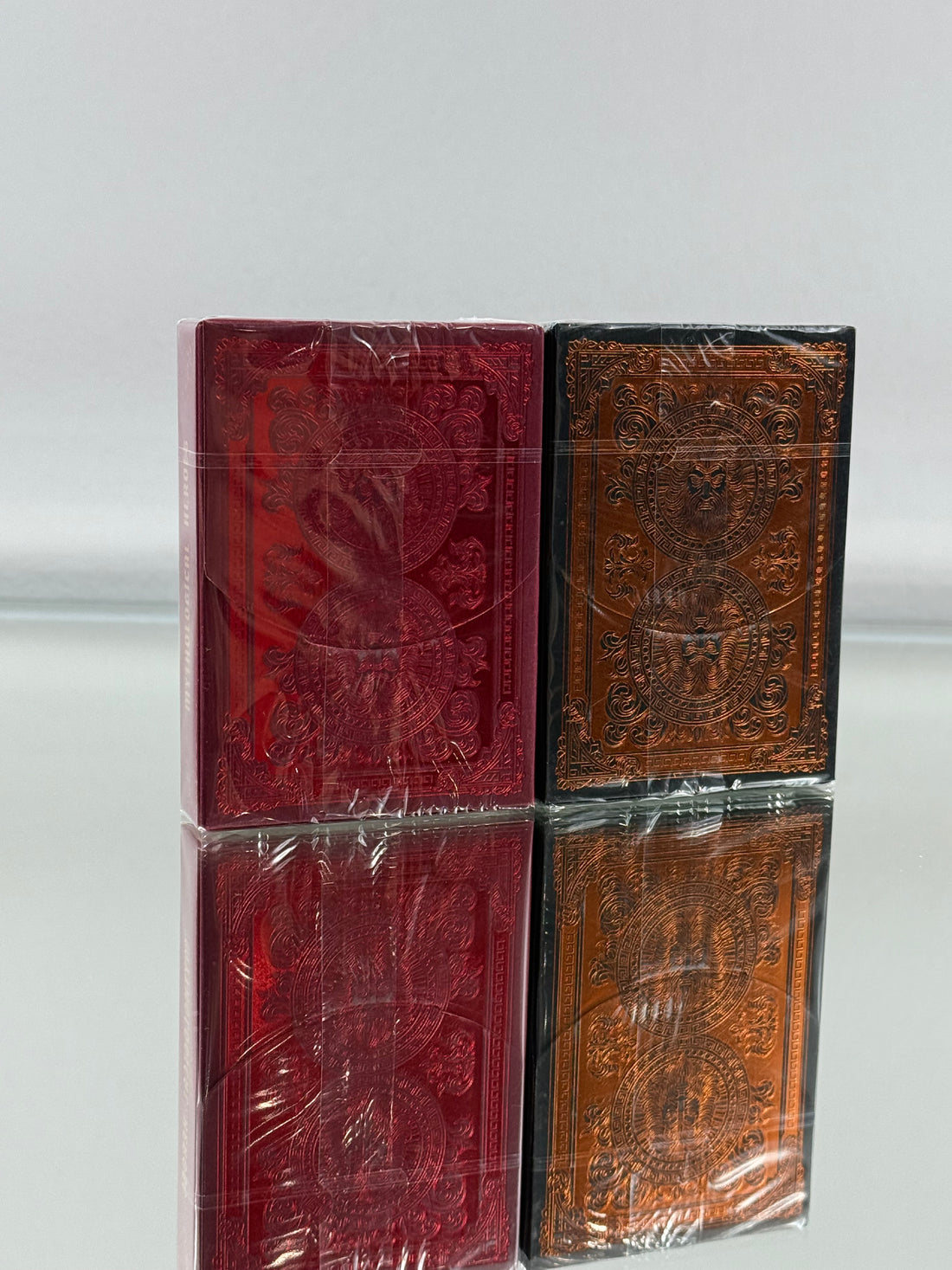 Greek Gods Red And Black Gilded Playing Cards Set