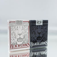 Black Lions Red And Black Edition Playing Cards Set