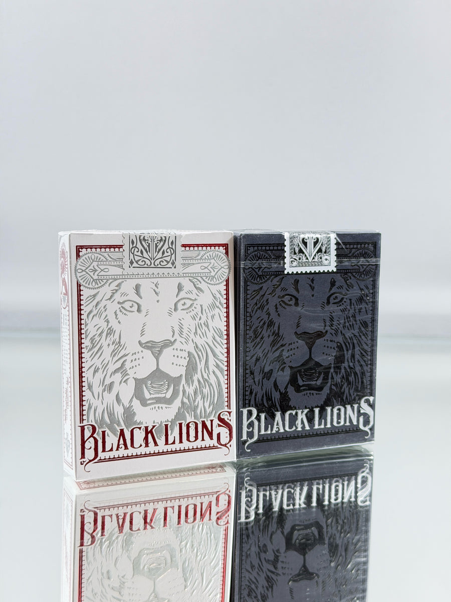 Black Lions Red And Black Edition Playing Cards Set