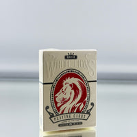 David Blaine White Lions Series B Red Edition Playing Cards
