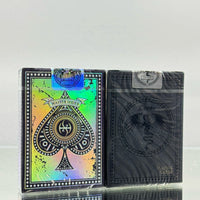 Lordz Twin Dragons Holographic Foil And Black Platinum With Black Foil Playing Cards Set By De'vo