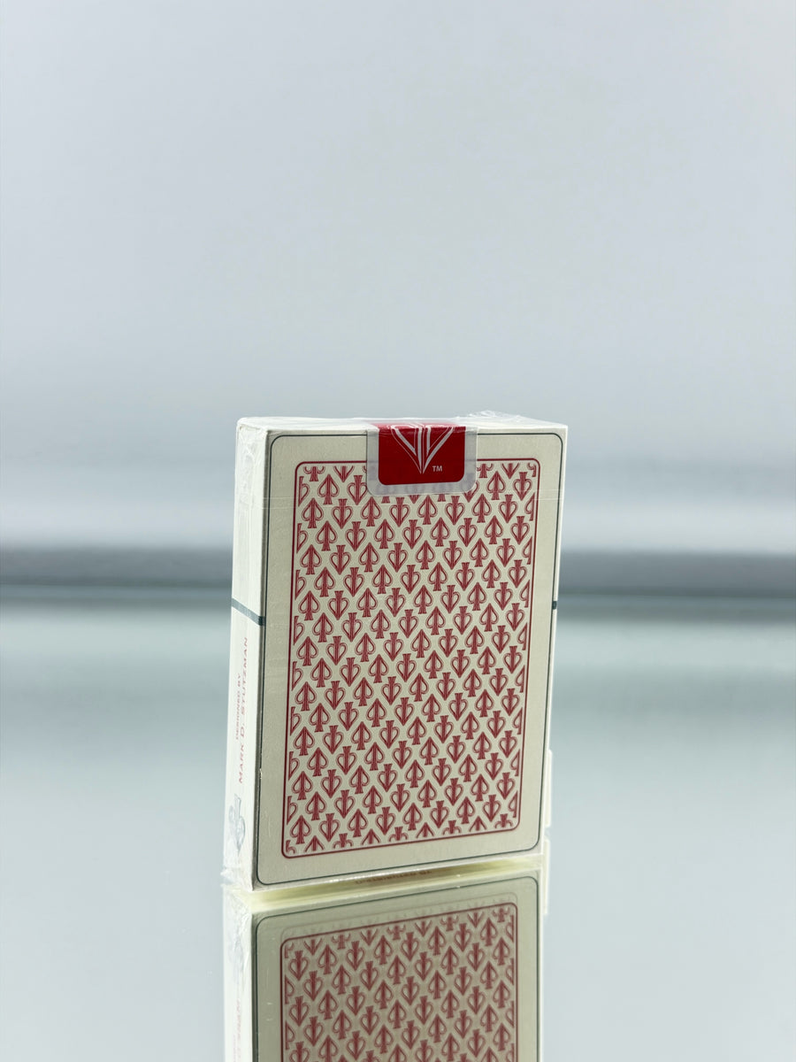 David Blaine White Lions Series B Red Edition Playing Cards